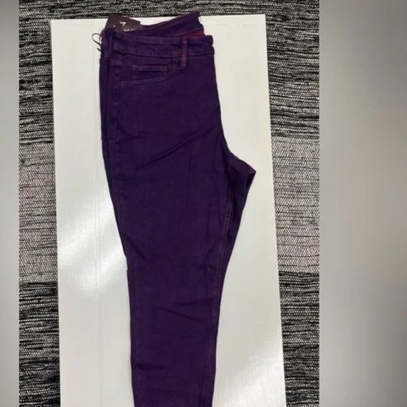 COPY - Purple Acid Wash Jeans Size 16W - Picture 1 of 6